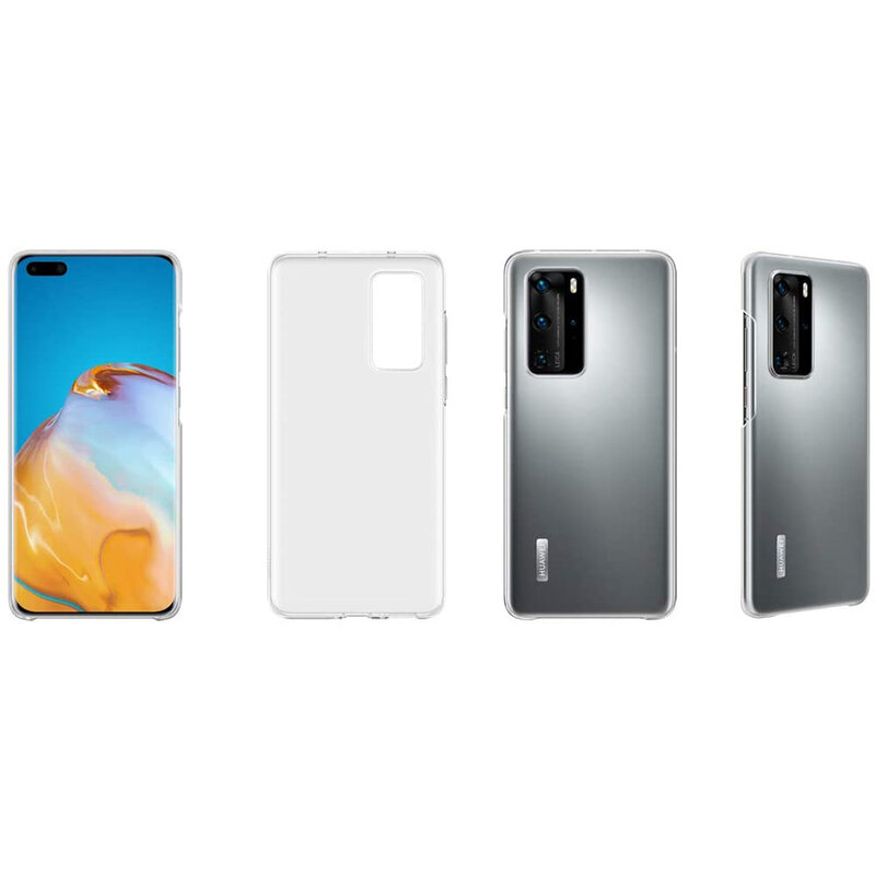 Husa Originala Huawei P40 Clear Cover - Transparent