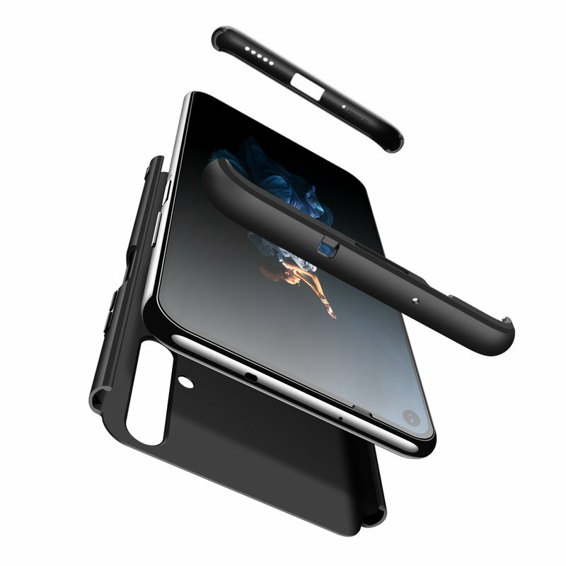 [Pachet 360°] Husa + Folie Huawei Honor 20 GKK Original - Negru