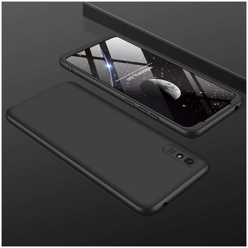 [Pachet 360°] Husa + Folie Xiaomi Redmi 9A GKK Original - Negru