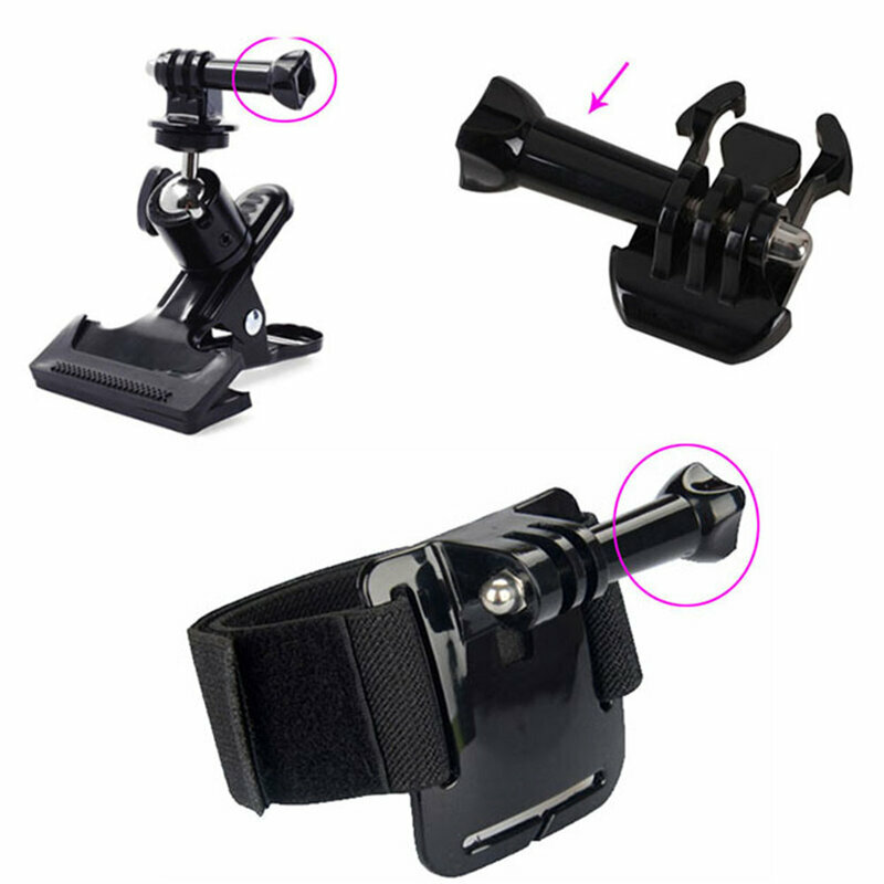 Surub GoPro Universal Din Otel Inoxidabil Pentru Fixare Camere De Actiune 4.5cm - Negru