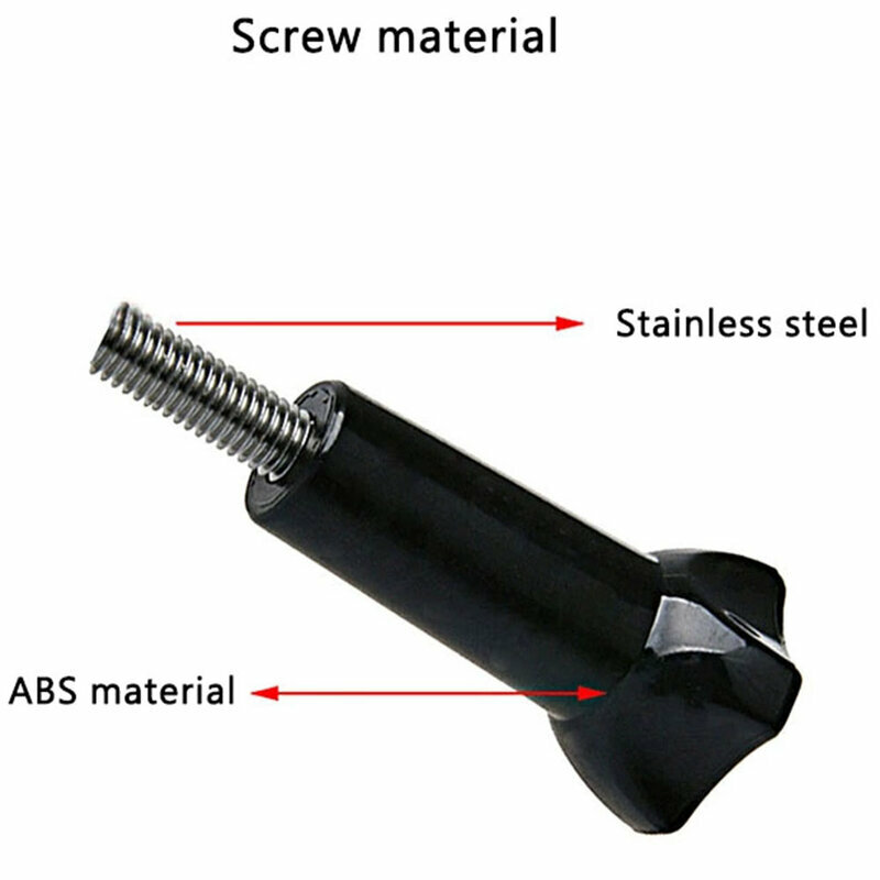 Surub GoPro Universal Din Otel Inoxidabil Pentru Fixare Camere De Actiune 4.5cm - Negru