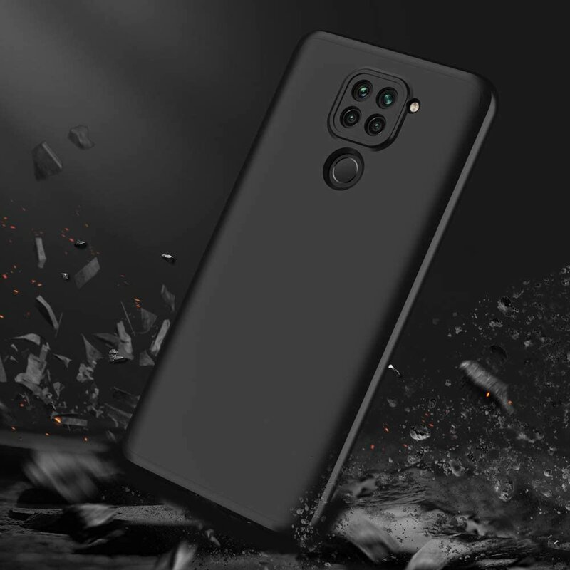 [Pachet 360°] Husa + Folie Xiaomi Redmi Note 9 GKK Original - Negru
