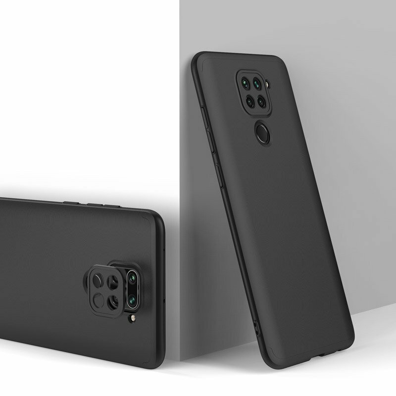 [Pachet 360°] Husa + Folie Xiaomi Redmi Note 9 GKK Original - Negru