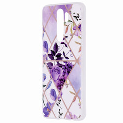 Husa Xiaomi Redmi Note 8 Pro Mobster Laser Marble Shockproof TPU - Model 2