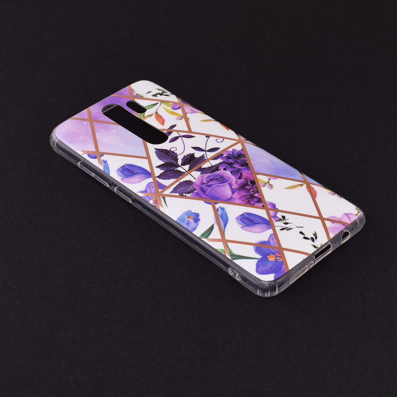 Husa Xiaomi Redmi Note 8 Pro Mobster Laser Marble Shockproof TPU - Model 2