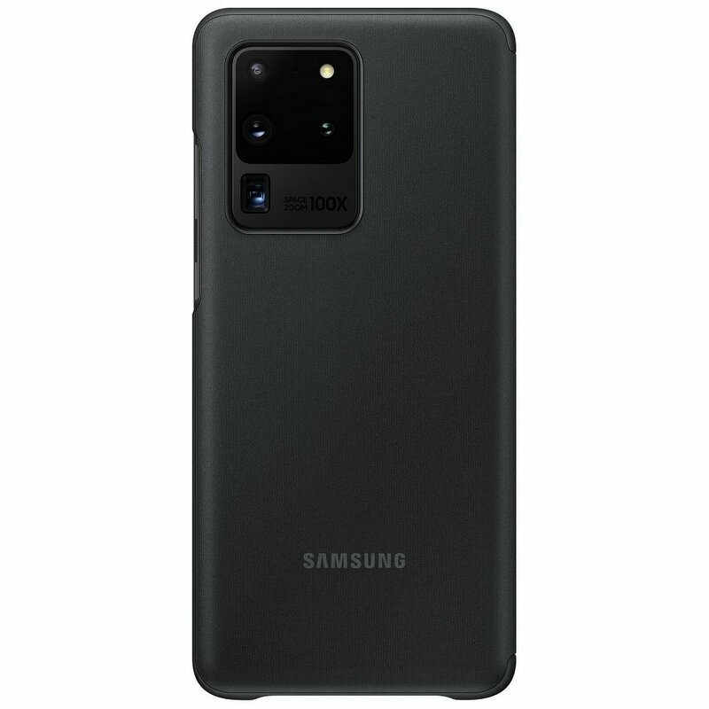 Husa Originala Samsung Galaxy S20 Ultra 5G Smart Clear View Cover - Negru