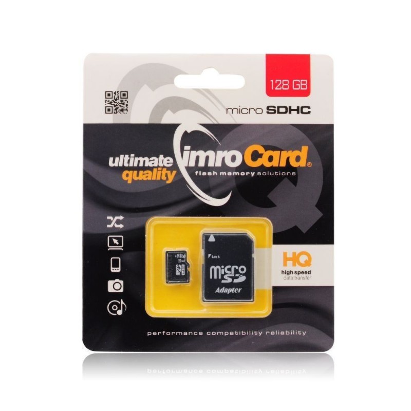 Card de memorie Imro Micro SDHC Class 10 128 GB + Adaptor SD