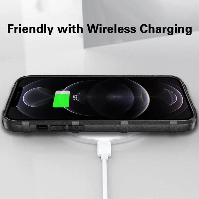 Husa iPhone 12 Mobster Rugged Shield - Negru