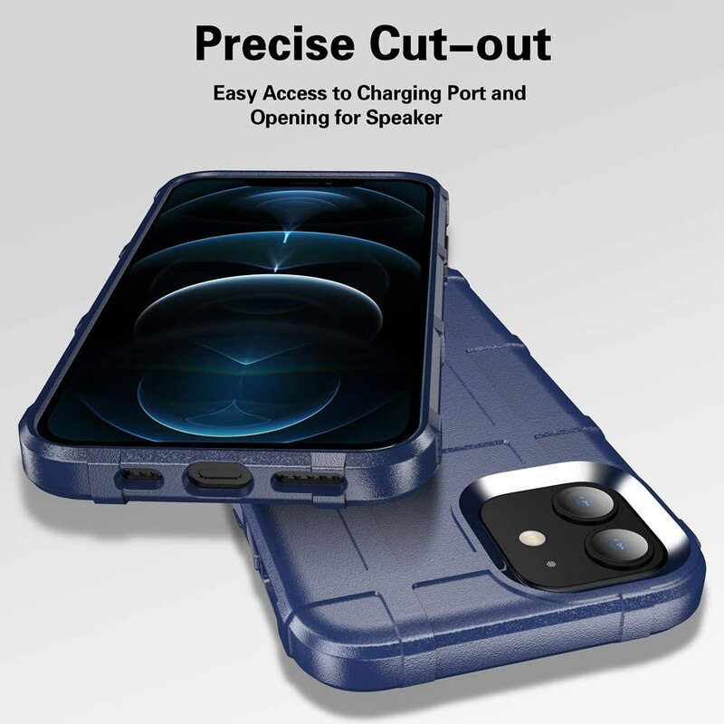 Husa iPhone 12 Mobster Rugged Shield - Albastru