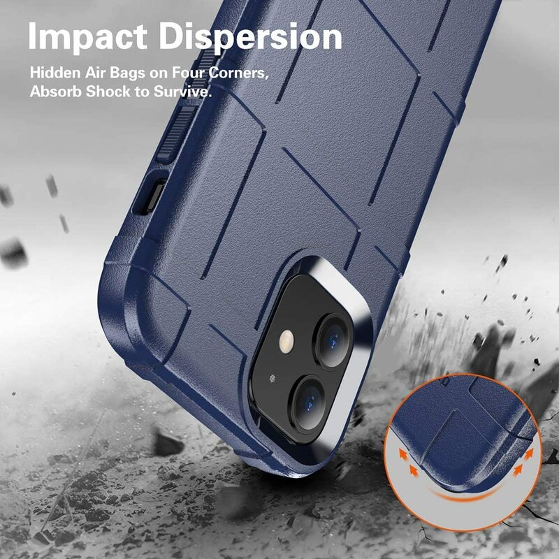 Husa iPhone 12 Mobster Rugged Shield - Albastru