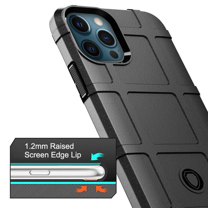 Husa iPhone 12 Pro Mobster Rugged Shield - Negru