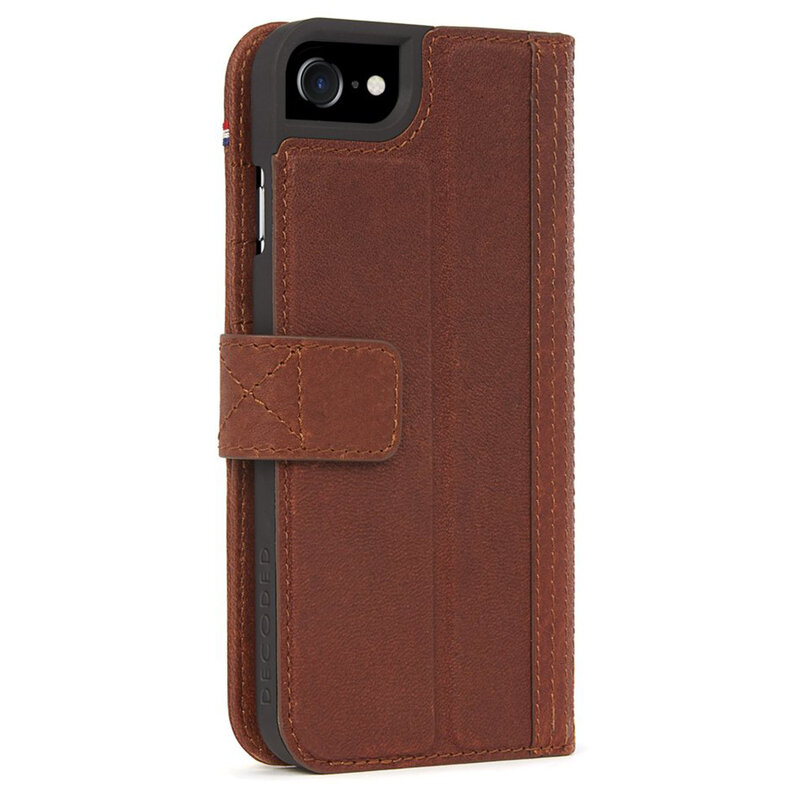 Husa iPhone 6 / 6S Decoded Wallet Case Cu Inchidere Magnetica Din Piele Ecologica - Maro