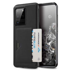 Husa Samsung Galaxy S20 Ultra 5G Dux Ducis Pocard Series Cu Buzunar Exterior Pentru Carduri - Negru