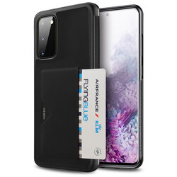 Husa Samsung Galaxy S20 5G Dux Ducis Pocard Series Cu Buzunar Exterior Pentru Carduri - Negru