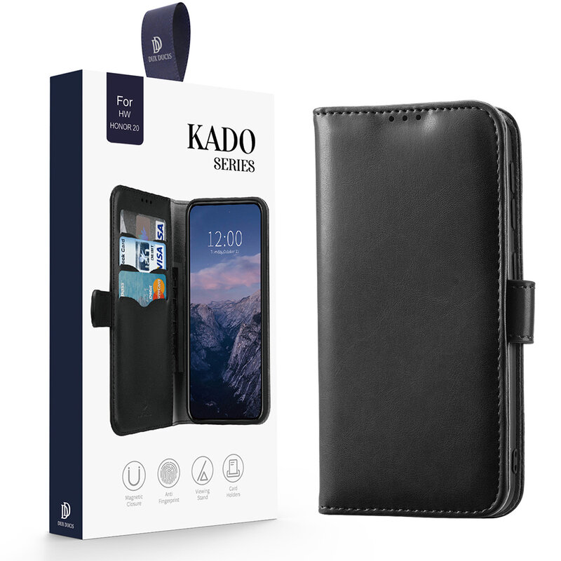 Husa Huawei Nova 5T Dux Ducis Kado Series Book - Negru
