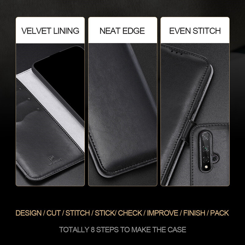 Husa Huawei Nova 5T Dux Ducis Kado Series Book - Negru