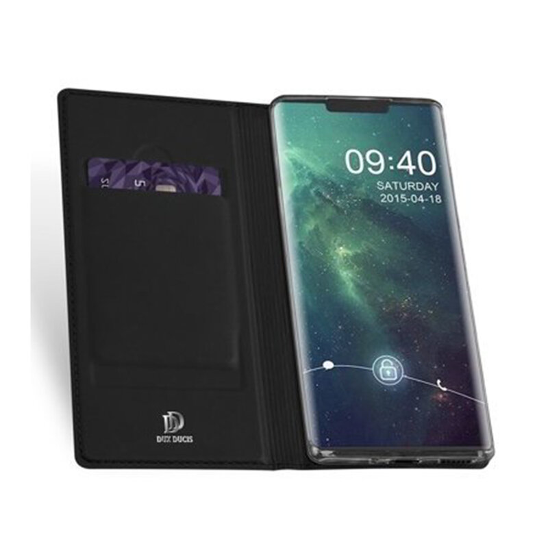 Husa Huawei Mate 30 Pro Dux Ducis Flip Stand Book - Negru