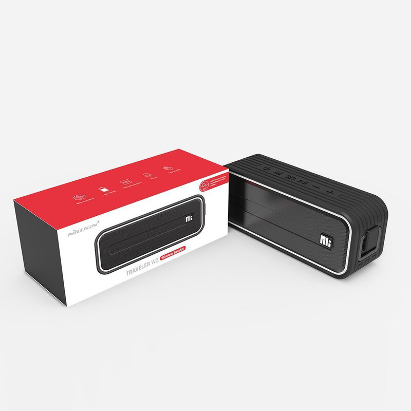 Boxa Portabila Waterproof Nillkin W2 Cu Bluetooth 5.0/ Type-C/ AUX/ TF 20W - Negru