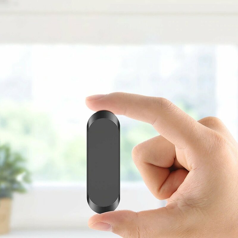 Suport Auto Magnetic Pentru Telefon S6 Cu Oganizator Cabluri Si Prindere Adeziva - Negru