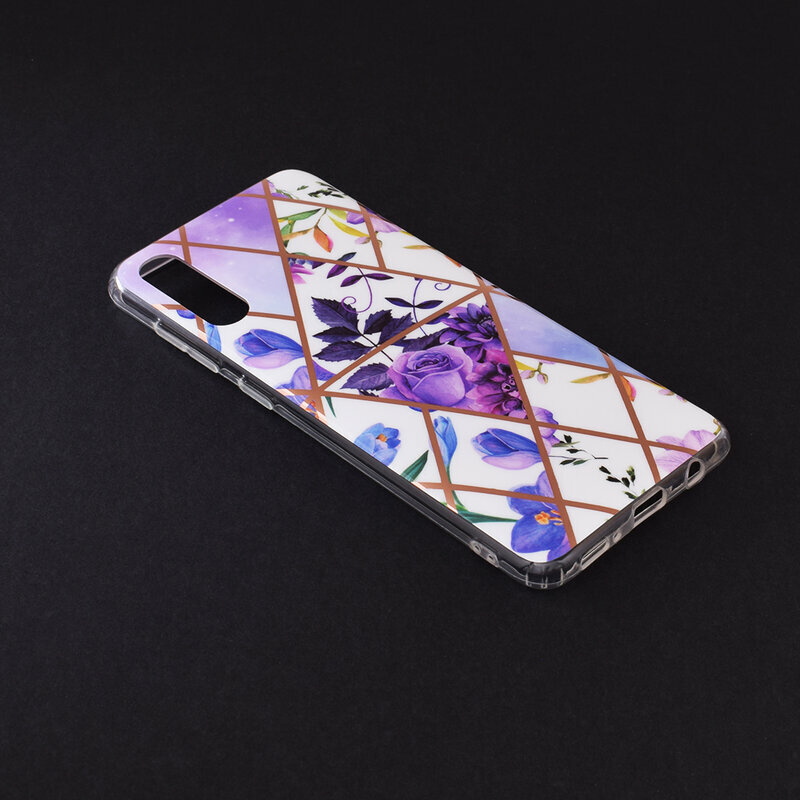 Husa Samsung Galaxy A30s Mobster Laser Marble Shockproof TPU - Model 2