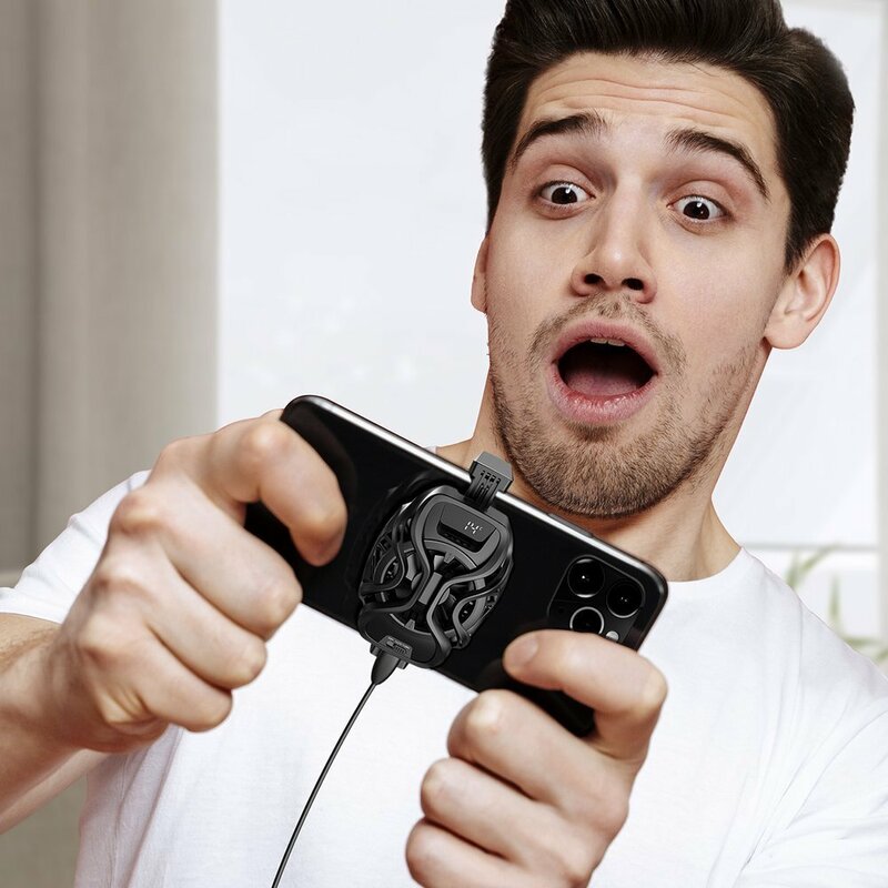 Cooler Telefon Baseus Ventilator Racire Cu Afisaj LED - GMGA06-01 - Negru