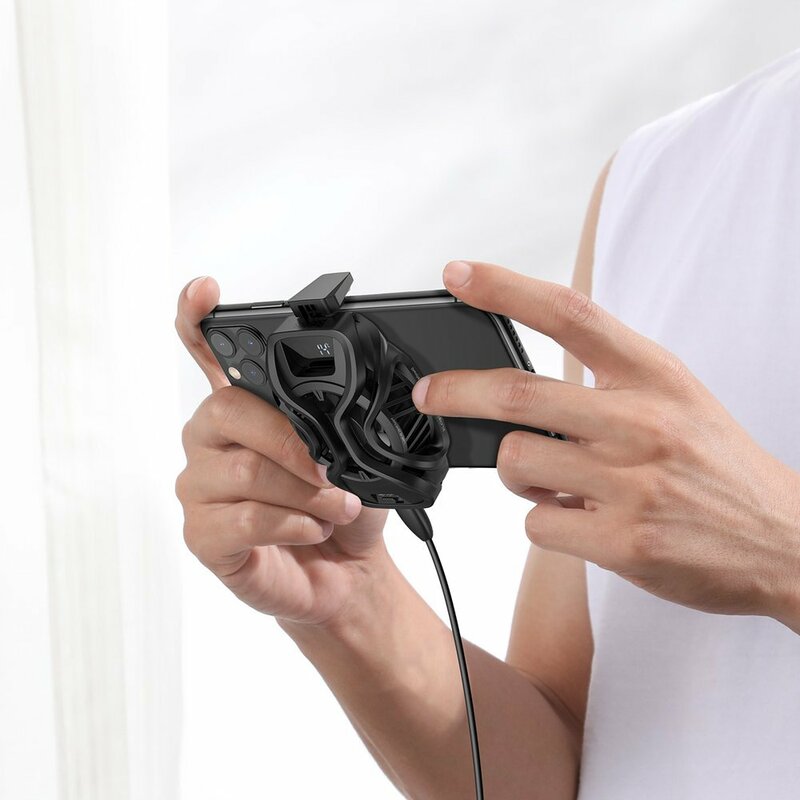 Cooler Telefon Baseus Ventilator Racire Cu Afisaj LED - GMGA06-01 - Negru