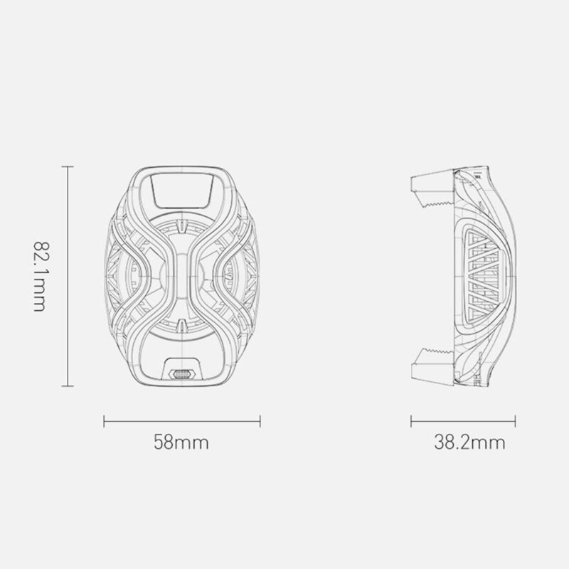 Cooler Telefon Baseus Ventilator Racire Cu Afisaj LED - GMGA06-01 - Negru