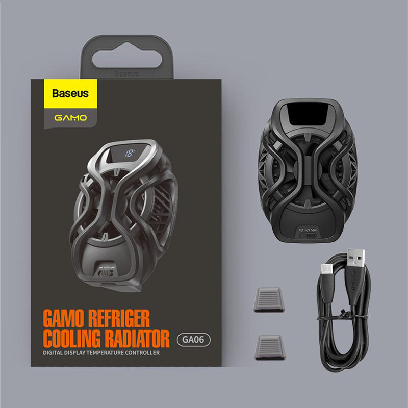 Cooler Telefon Baseus Ventilator Racire Cu Afisaj LED - GMGA06-01 - Negru