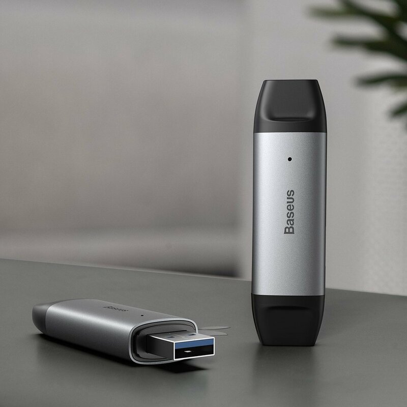 Card Reader Baseus SD / micro-SD / TF USB / Type-C 5Gbps - CADKQ-B0G - Gri