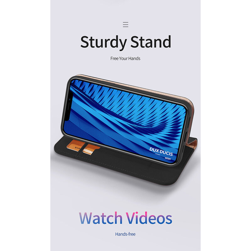 Husa iPhone 12 mini Dux Ducis Wish Book - Negru