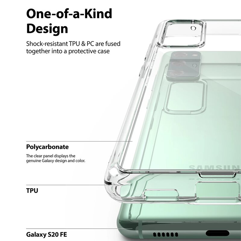 Husa Samsung Galaxy S20 FE Ringke Fusion, transparenta