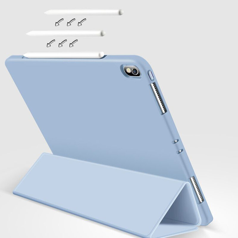 Husa Apple iPad Air 2020 / iPad Air 4 Tech-Protect Smartcase Soft Flexible Back, roz