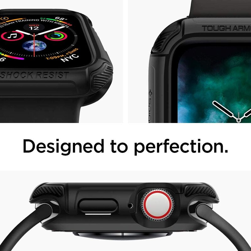 Husa Apple Watch 4 44 mm Spigen Tough Armor - Black