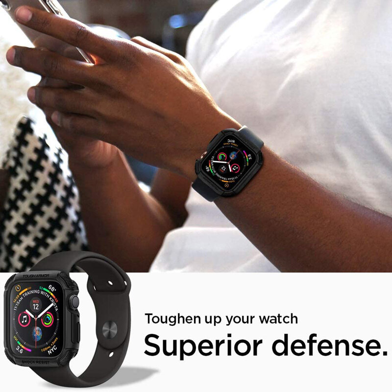 Husa Apple Watch 4 44 mm Spigen Tough Armor - Black