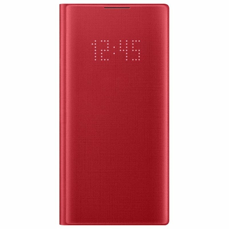 Husa Originala Samsung Galaxy Note 10 5G Led View Cover - EF-NN970PREGWW - Red