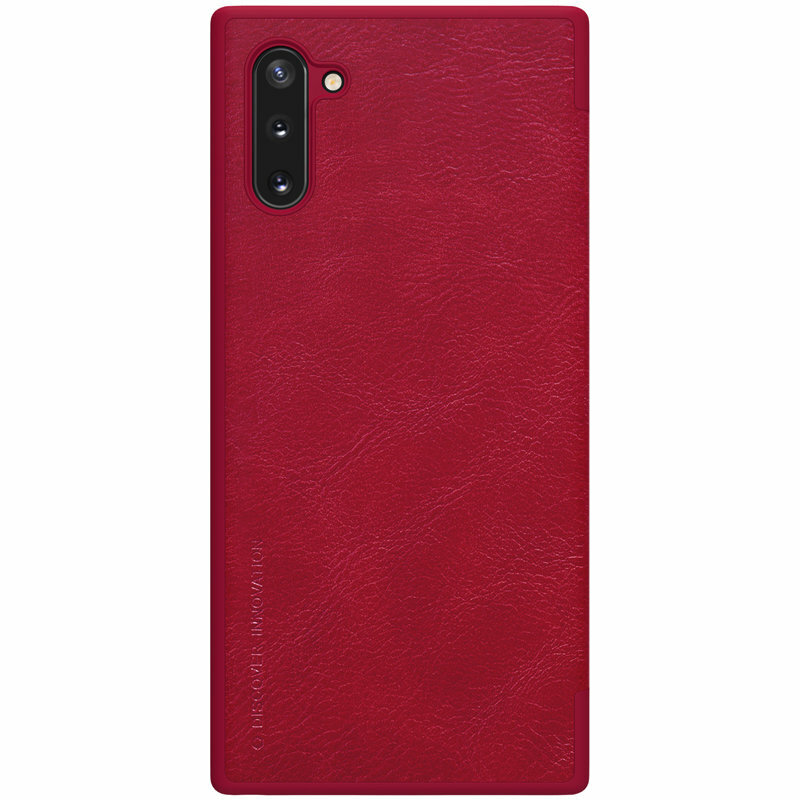 Husa Samsung Galaxy Note 10 5G Nillkin QIN Leather, rosu
