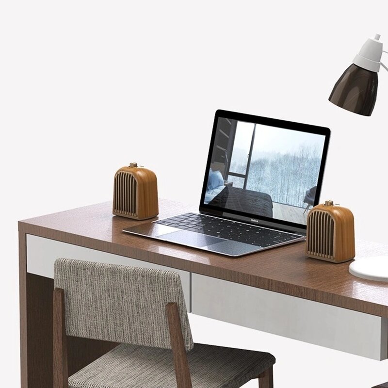 Boxa Portabila 2 in 1 Lito V8 Stereo Bluetooth 4.2 Cu Aspect Vintage - Maro