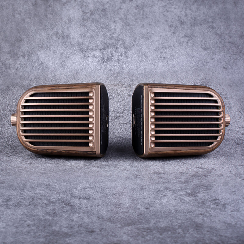 Boxa Portabila 2 in 1 Lito V8 Stereo Bluetooth 4.2 Cu Aspect Vintage - Maro