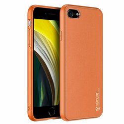 Husa iPhone SE 2, SE 2020 Dux Ducis Yolo Din Piele Ecologica - Portocaliu
