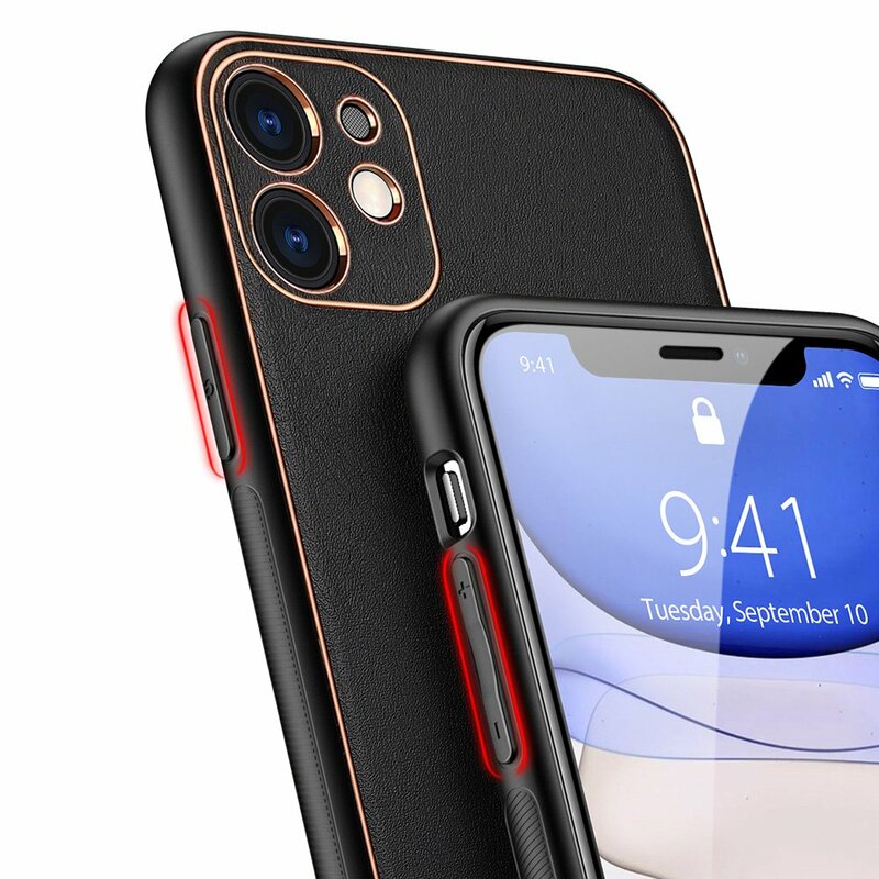 Husa iPhone 11 Dux Ducis Yolo Din Piele Ecologica - Negru