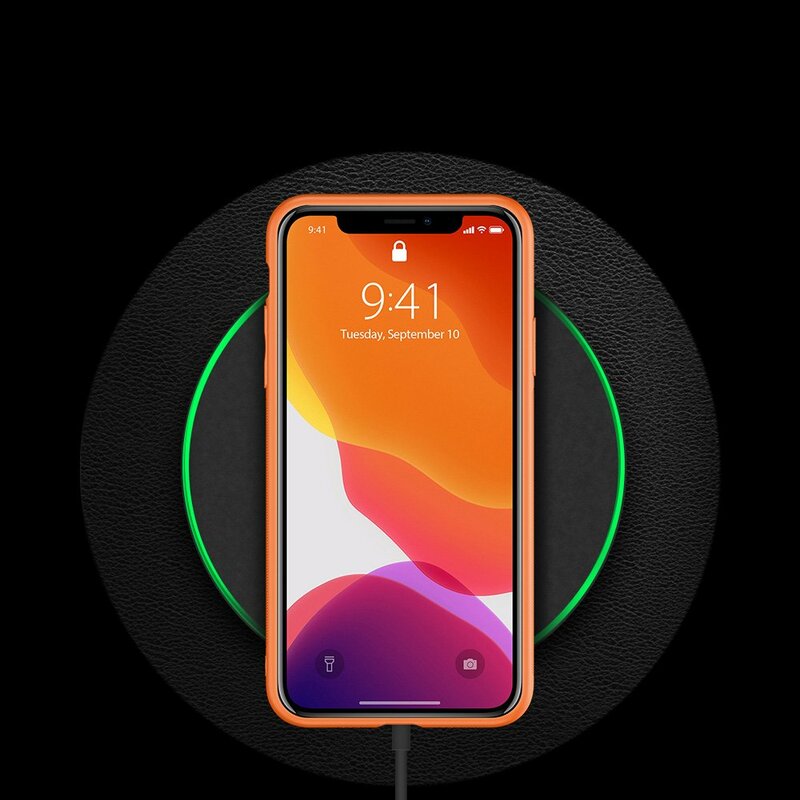 Husa iPhone 11 Pro Dux Ducis Yolo Din Piele Ecologica - Portocaliu