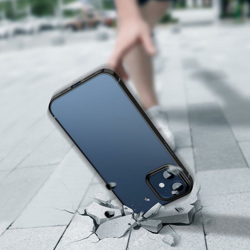 Husa iPhone 12 mini Baseus Shining Protective TPU - ARAPIPH54N-MD01 - Negru