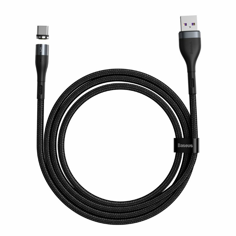 Cablu De Date Magnetic Incarcare Rapida Type-C Baseus 5A 1m - CATXC-NG1 - Negru