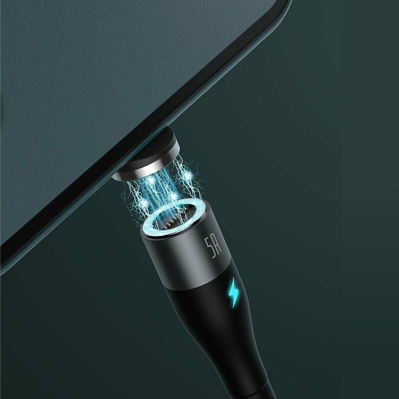 Cablu De Date Magnetic Incarcare Rapida Type-C Baseus 5A 1m - CATXC-NG1 - Negru