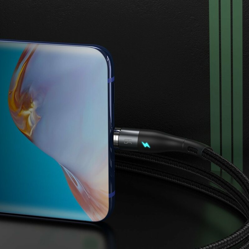 Cablu De Date Magnetic Incarcare Rapida Type-C Baseus 5A 1m - CATXC-NG1 - Negru