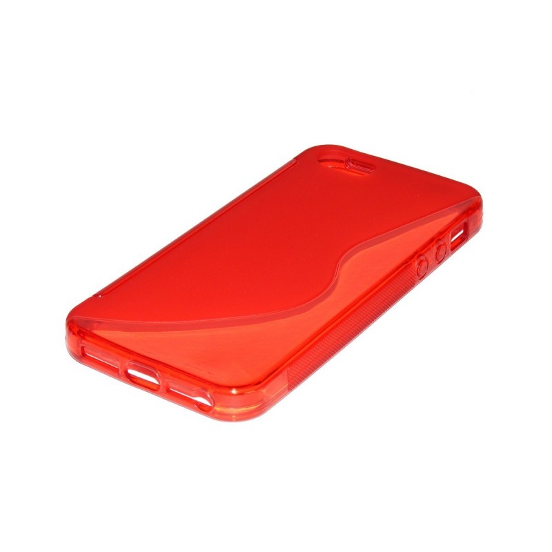 Husa iPhone SE, 5, 5s Silicon Gel TPU Rosu