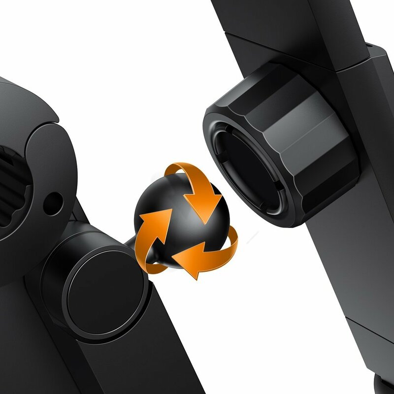 Suport telefon, tableta tetiera Baseus, negru, SULR-A01