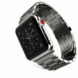 Curea Apple Watch SE 44mm Tech-Protect Stainless - Negru
