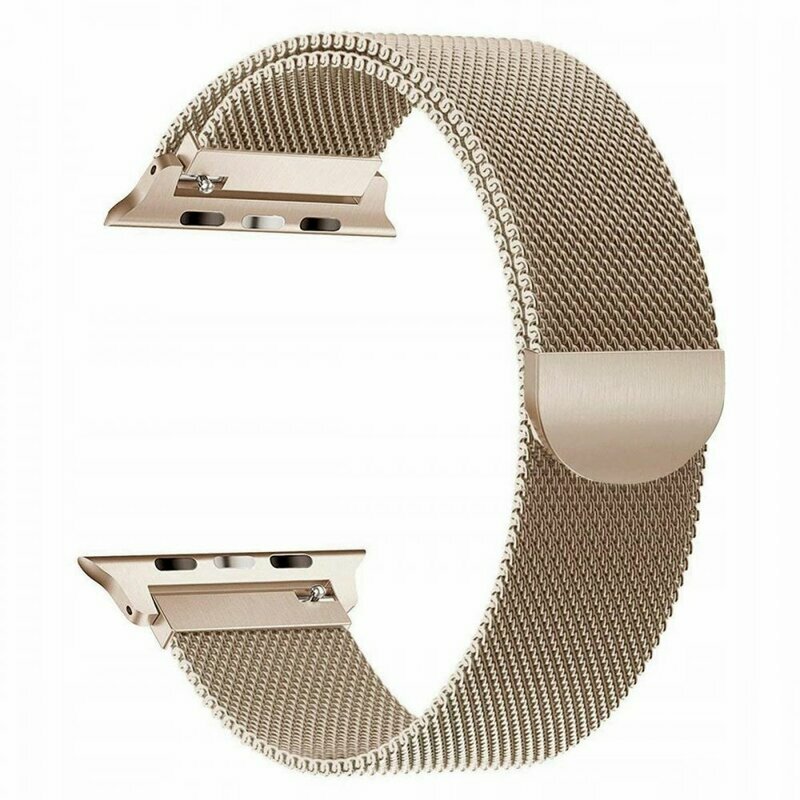Curea Apple Watch 6 44mm Tech-Protect Milaneseband - Champagne Gold
