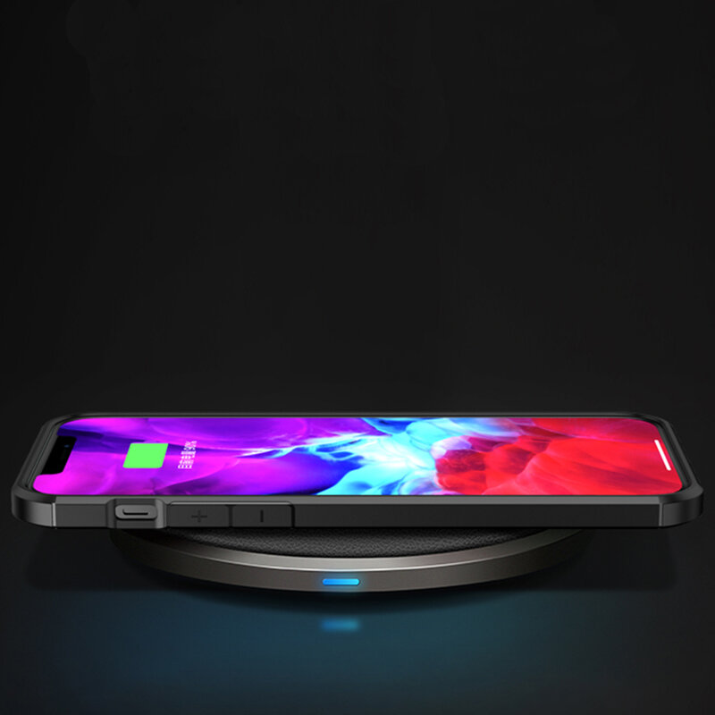 Husa iPhone 12 Techsuit CarbonFuse transparenta, negru